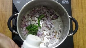 Cabbage kootu -asafoetida