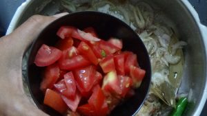 Mutton biryani -tomato