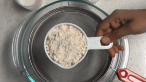 Gulab jamun-sieve flour