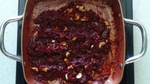 Beetroot halwa - switch off