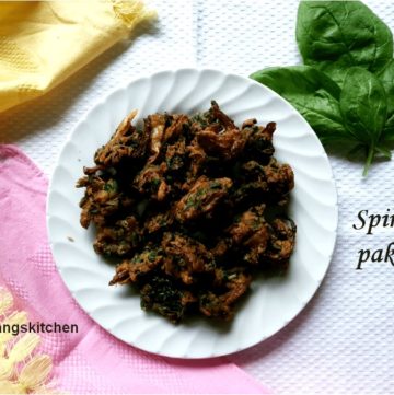 Spinach pakoda-ready