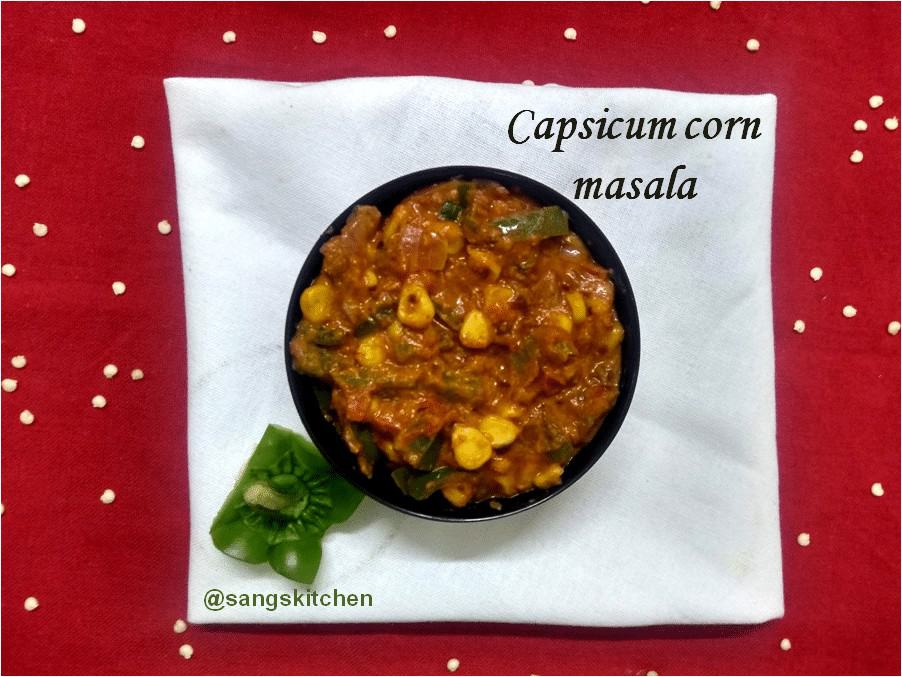 Capsicum corn masala
