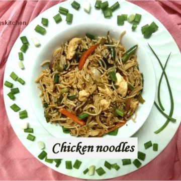 Chicken noodles