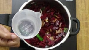 Beetroot curry -water
