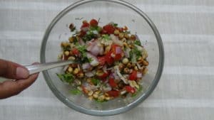 Roasted peanut salad -serve