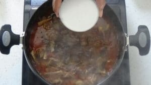 Mutton pepper gravy -coconut milk