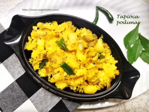 Tapioca Podimas Maravalli Kizhangu Recipe Kerala Kappa Stir Fry 9486