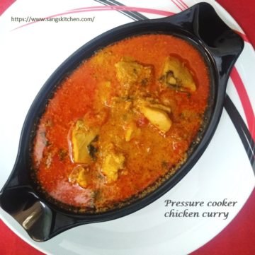 Pressure cooker chicken curry -thumbnail