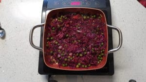 Purple cabbage sabzi -serve