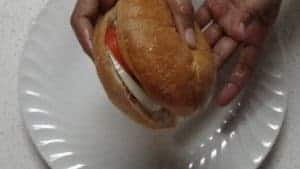 Veggie burger-serve