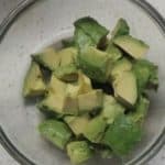 Avocado salad -chop