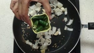 Kalavai chutney -green chilli