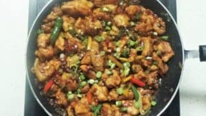 Chilli chicken -ready serve hot