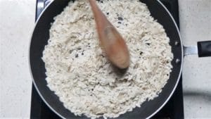 heat rice flakes for 3mins