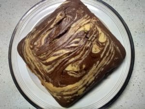 baked Choco orange swirl cake