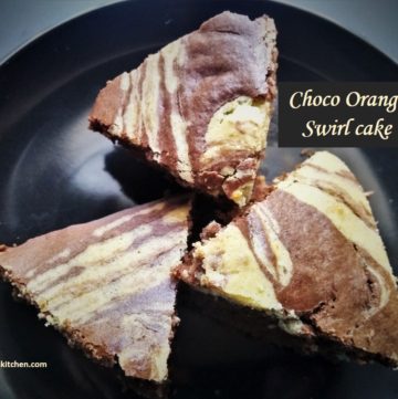 Choco orange swirl cake