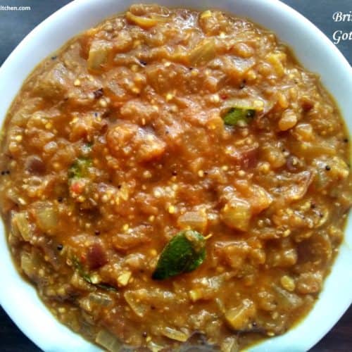 Brinjal Gothsu | Chidambaram Kathirikai gotsu