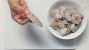 Golden fried prawns deveined prawn